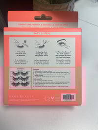 Image 2 of Kara Beauty 3D Faux Mink Eyelashes 25mm 10,11,12