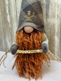 Image 2 of Outlander inspired Sassennach lambswool tartan gnome