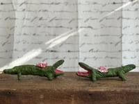 Image 2 of Spun cotton alligator ornament 