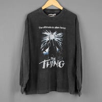 Image 2 of The Thing John Carpenter 80s Horror Movie Premium T-Shirt – Washed Unisex Sci-Fi Movie Tee