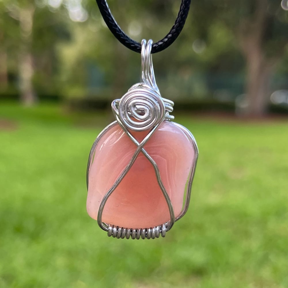 Image of apricot agate pendant