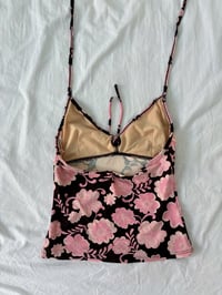 Image 2 of 00s Pink brown top // S