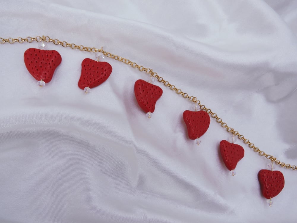 Image of Strawberries & Cream Necklace  