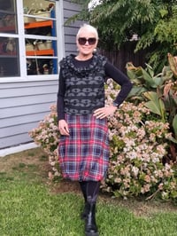 Image 1 of KylieJane Tulip skirt -check tartan