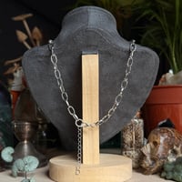 Image 3 of Glass Drop Heart Chain