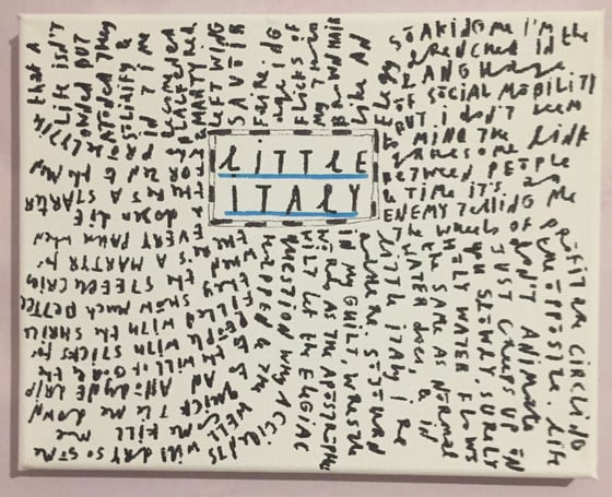 Image of YOUR CHOICE HANDWRITTEN SONG LYRIC ART BOARD