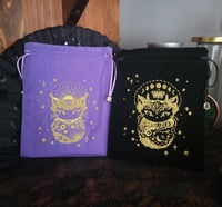 Image 1 of Sun & Moon Cat Tarot Pouch by Nicole Piar