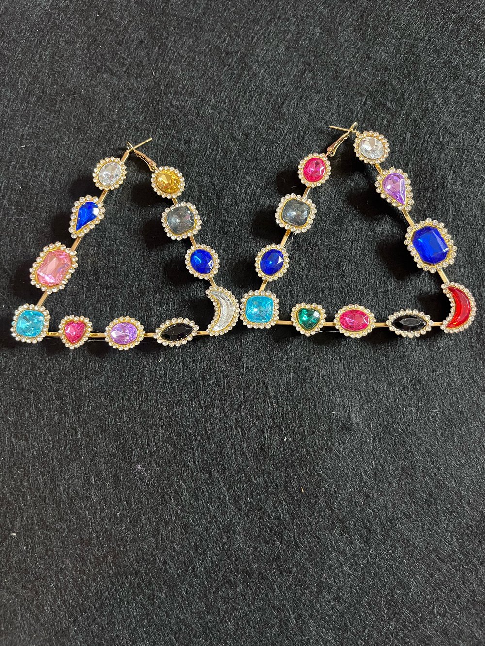 Image of Bling Triangles earrings