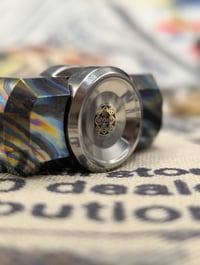 Image 8 of Pre-order Custom Tungsten Button 3SD w/ Mosaic Pin Inlaid