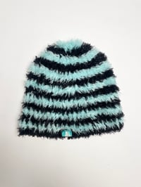 Image 4 of Blue and black beanie