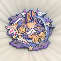 Image 1 of Sleepy Angel Sir Pentious Enamel Pin