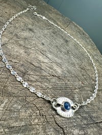 Image 2 of Sapphire Starburst Link Necklace
