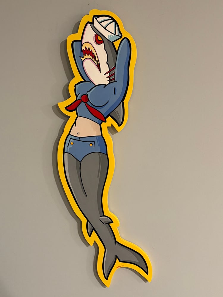 Image of NAVY SHARK GIRL