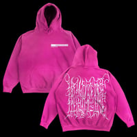Pink Deathcore Logo Hoodie
