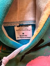 Image 3 of Tie Dye Hoodie Blue with Multiple Colours and Designs (M)