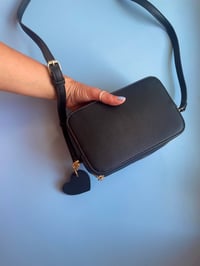 Image 3 of BOX BAG with heart fob  