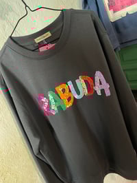 Image 2 of Suadoiro bordado a man. RABUDA letras cores. Talla M e talla L en stock.