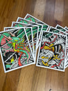 5x7 Eagle and Dragon print set 