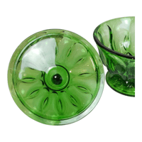 Image 3 of Vintage Indiana Glass Avacado Green Compote
