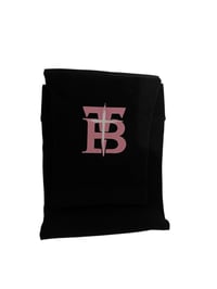 Image 1 of Black sleeve with pink combo TB logo