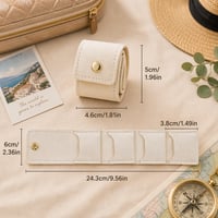 Image 4 of Tiny Travel Jewelry pouch (3 color choices)