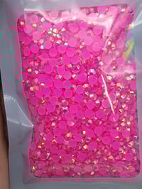 Image 1 of hot pink rhrinstone