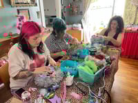 Image 2 of Saturday Evening July 26th Halloween Wreath Making Class 