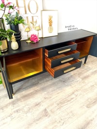 Image 6 of Mid Century Modern Vintage Black G Plan Sideboard  - TV Cabinet - Drinks Cabinet