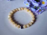 Image 3 of Honey Jade (Golden Jasper) Bracelet, Stretch Bracelet