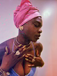 Image 1 of Divine Flow// Brass Cowrie Heart Ring