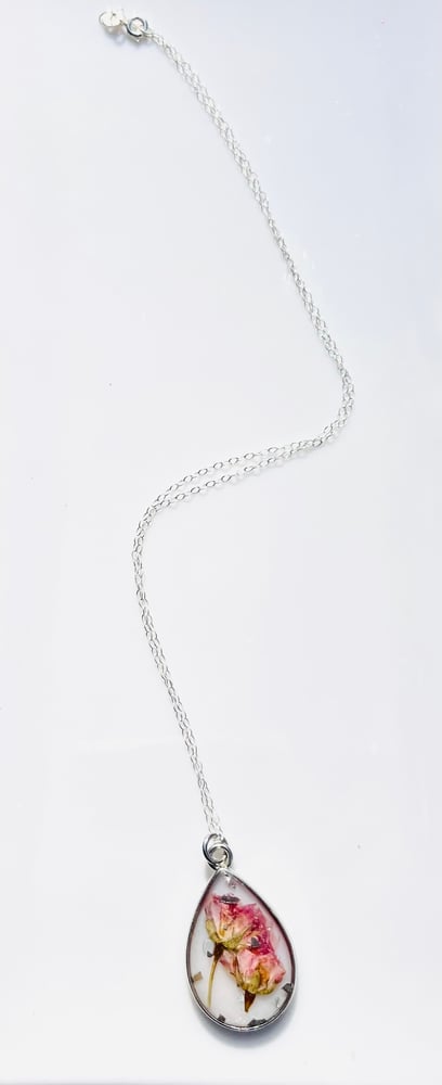 Image of MINI ROSE SILVER NECKLACE