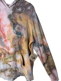 Image 4 of ♻️ UPCYCLED XL Lightweight Hoodie Tee in Mojave Ice Dye