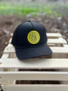 Georgia State Seal Patch Perforated Trucker Hat Black 