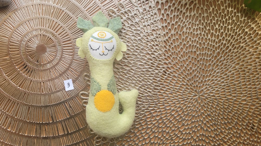 Image of Felt dolls in Green Hues