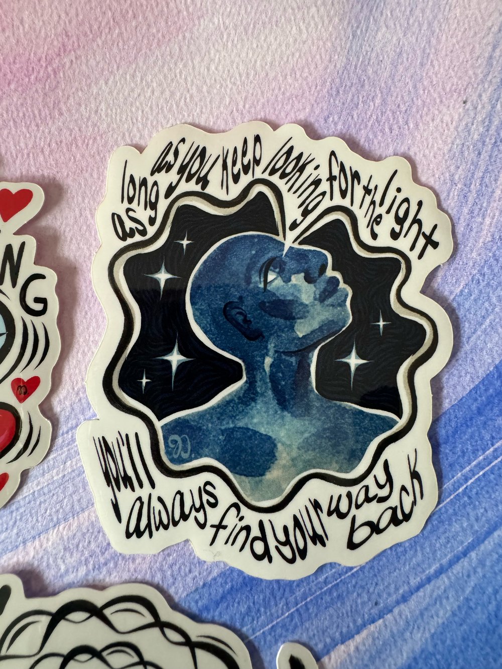 Love and Light Sticker Trio