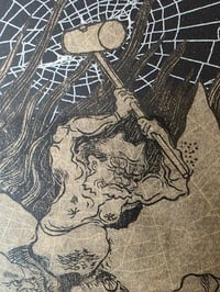 Image 5 of 1800s - Japanese collection  “HELL SCAPE“ with preserved webs. 1