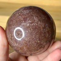 Image 3 of Strawberry Quartz Sphere (36A)
