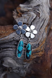 Image 1 of Forget-Me-Not Turquoise Studs No. 1