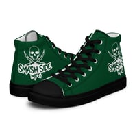 Image 2 of  Forest Green Black Flag High Tops