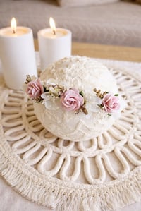 Image 2 of mini halo flowers rose pâle