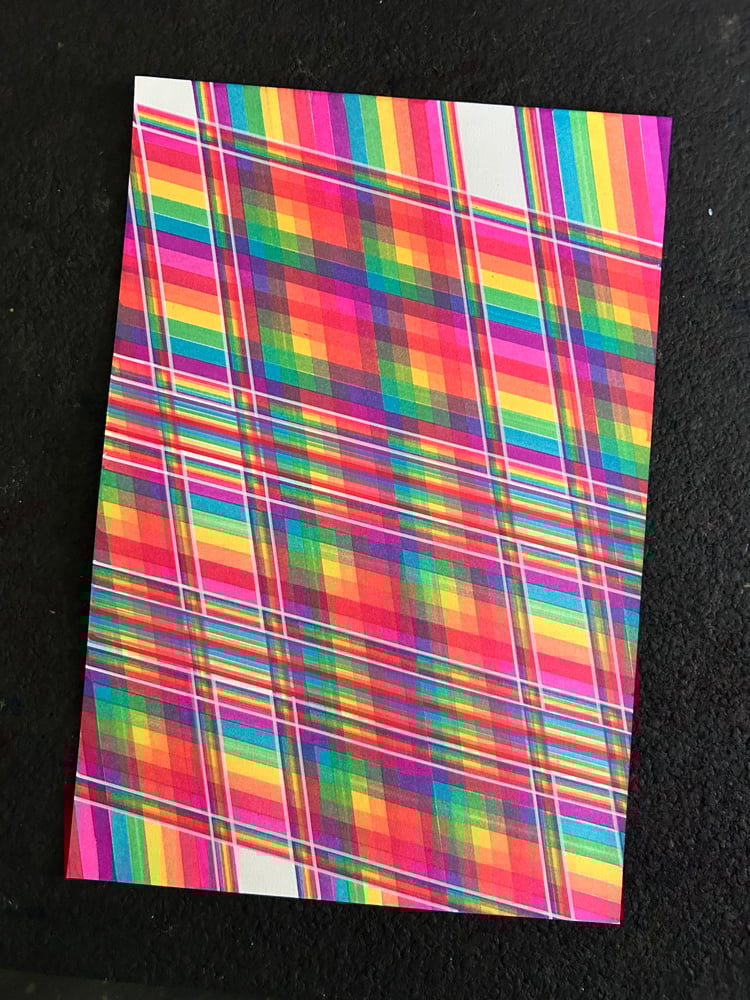Image of Intersecting Ribbons of Rainbow Light