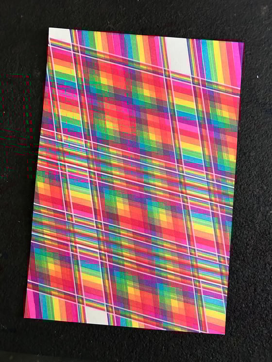 Image of Intersecting Ribbons of Rainbow Light
