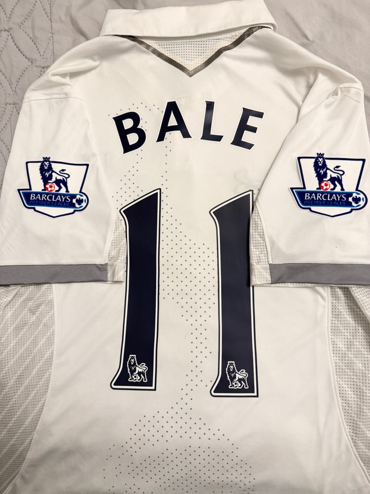 Image of Tottenham Hotspur “BALE 11” 2012/13 Home Shirt +PL patches (M)