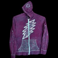 Image 1 of large Ladies Lightweight Hoodie purple