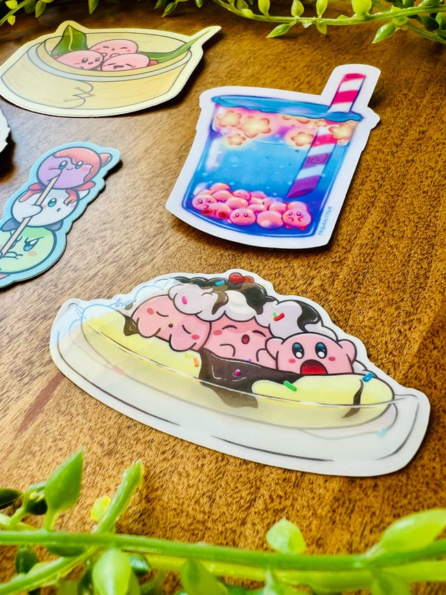 Kirby Foodie Stickers