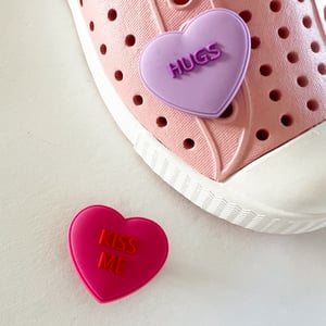 Image of Convo Hearts Croc Charm Bundle (set of 2)