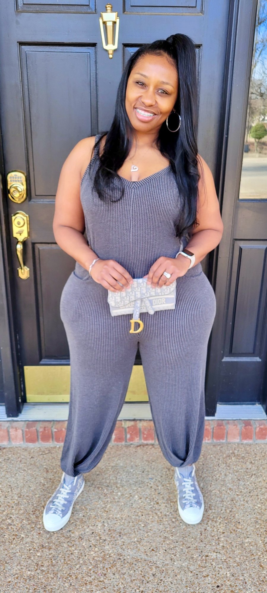 Image of The Comfy Charcoal Jumpsuit 
