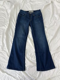 Image 3 of 00s Pink flared Jean // 36