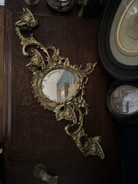 Image 11 of Magnifique porte-manteaux avec miroir, de style rocaille, fin XIXème siècle 