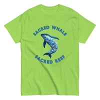 Image 10 of Unisex classic tee, Sacred Whale Sacred Reef Coastal Ocean Coral Reef Whale Tee